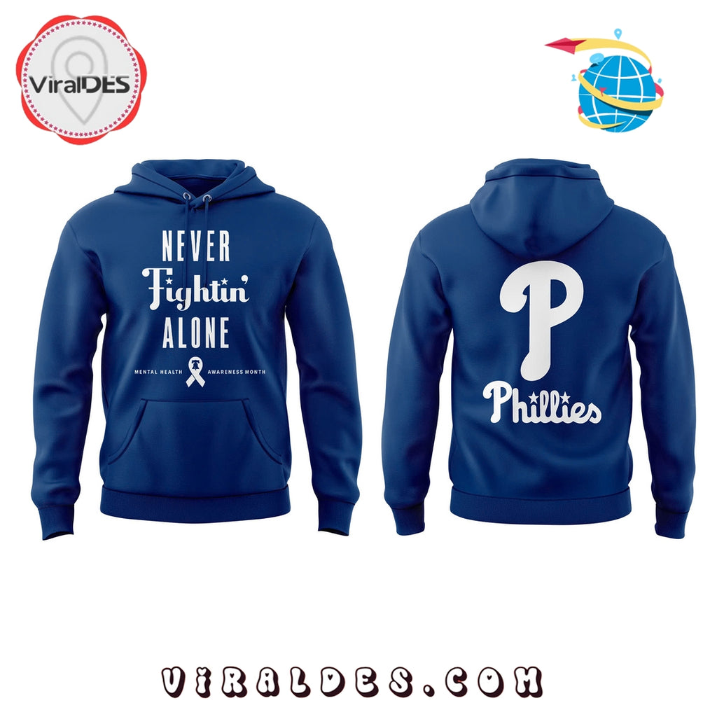 Philadelphia Phillies Mental Health Awareness Navy Hoodie