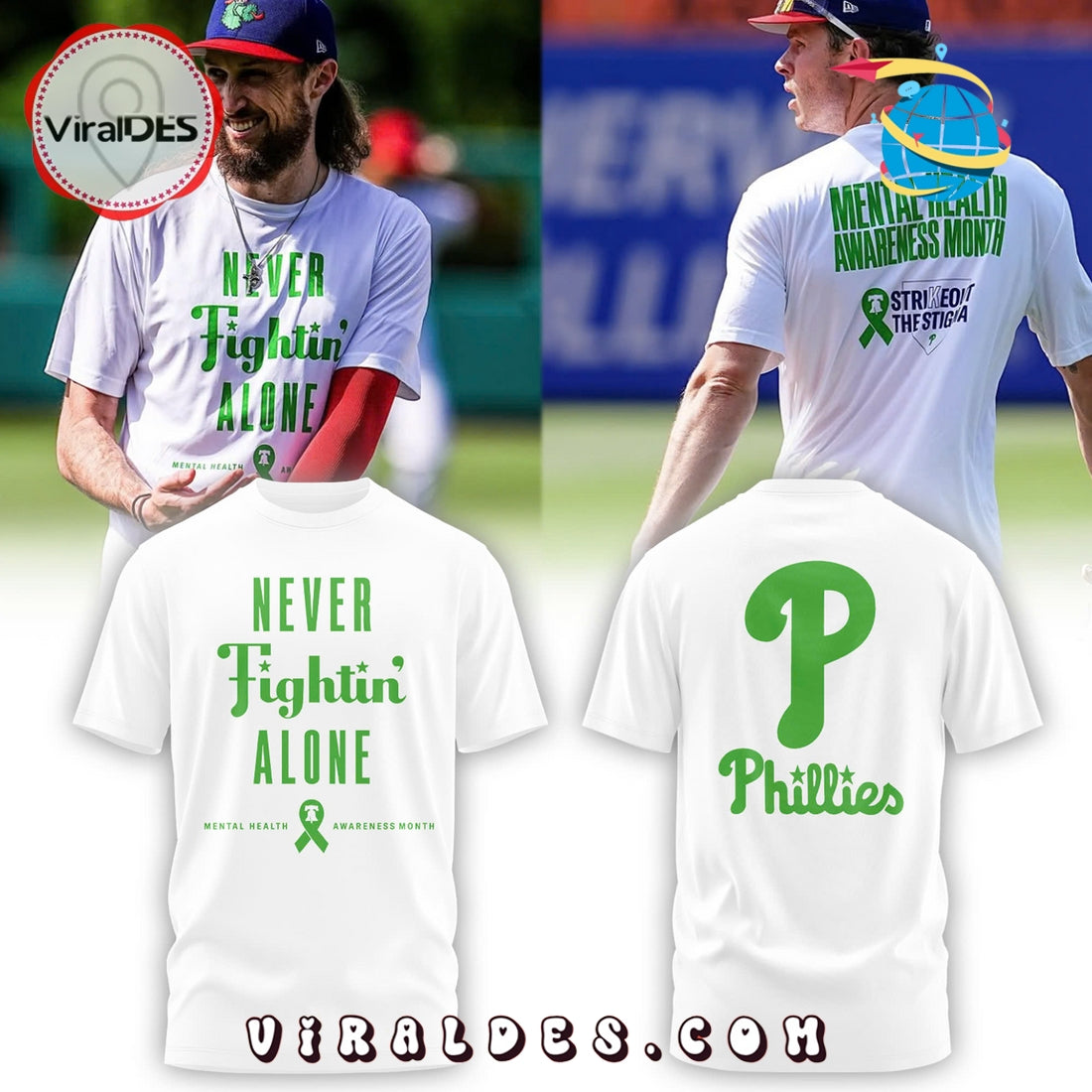 Philadelphia Phillies Mental Health Awareness Night Hoodie