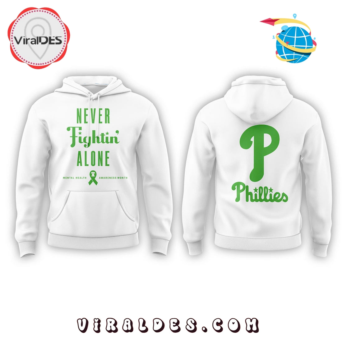 Philadelphia Phillies Mental Health Awareness Night Hoodie