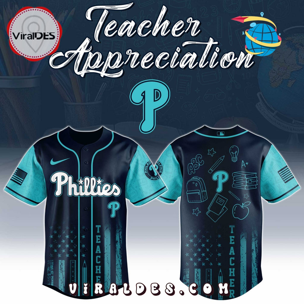 Philadelphia Phillies MLB x Teacher Appreciation Day Baseball Jersey