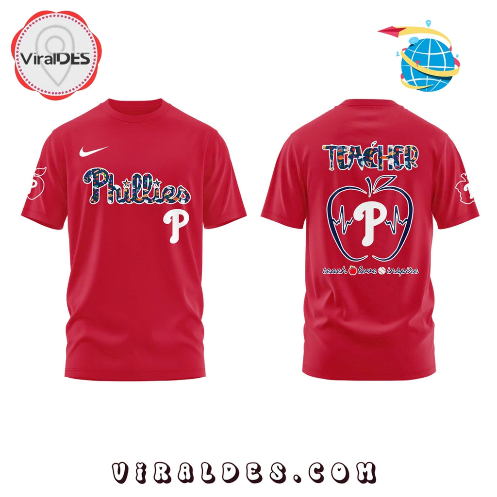 Philadelphia Phillies Teacher Appreciation Red Hoodie