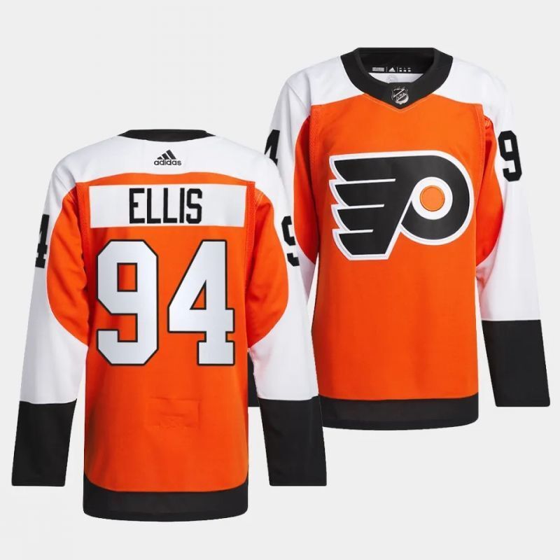 philadelphia flyers #94 ryan ellis 2023-24 authentic burnt orange home jersey