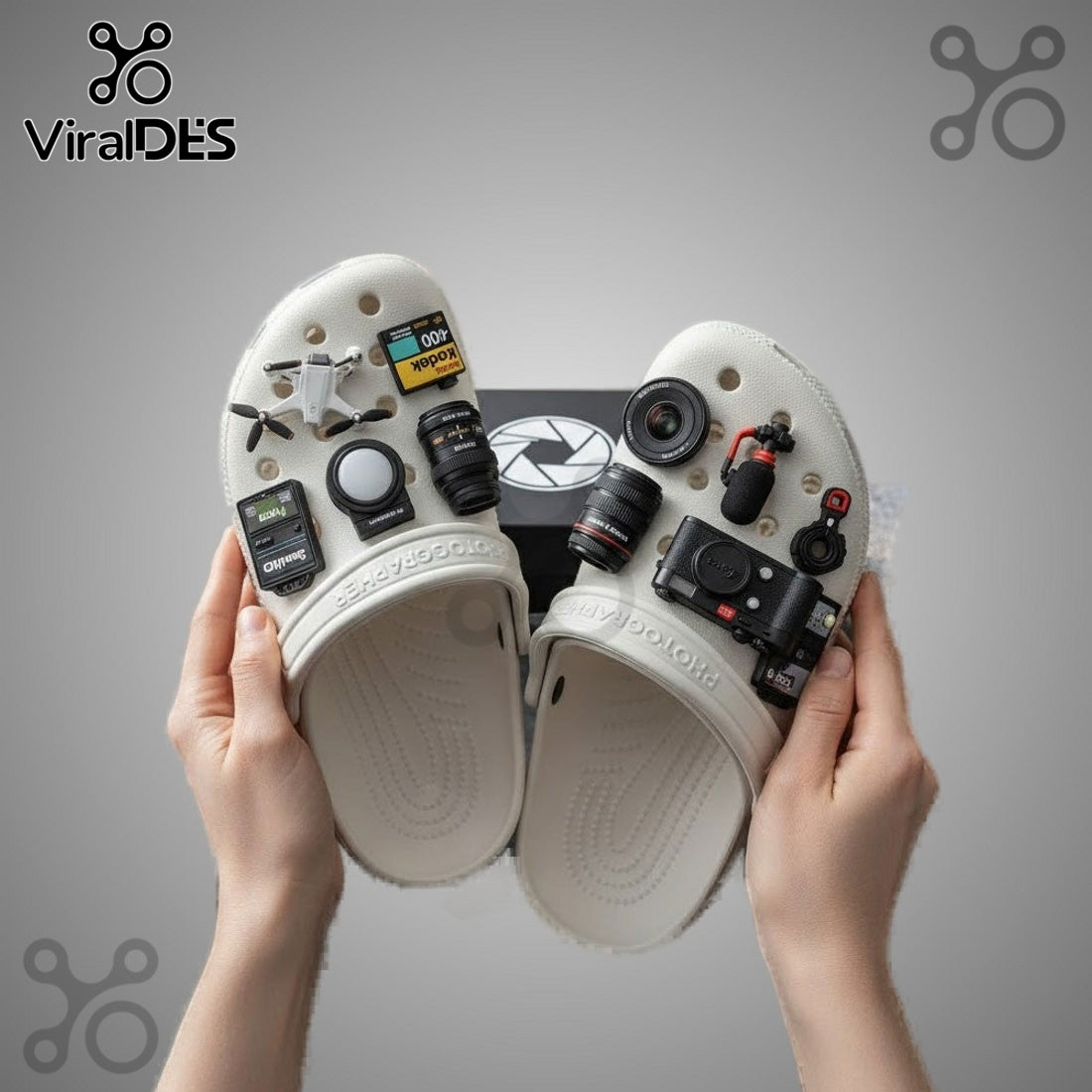 Photographer Premium Crocs Clogs With Charms