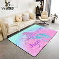 Pink Blue Gradient Area Rugs,Girls Sequins Carpet
