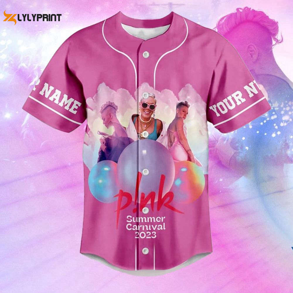 Pink Summer Carnival 2023 Personalized Adult Baseball Jersey For Men Women - lylyprint.com