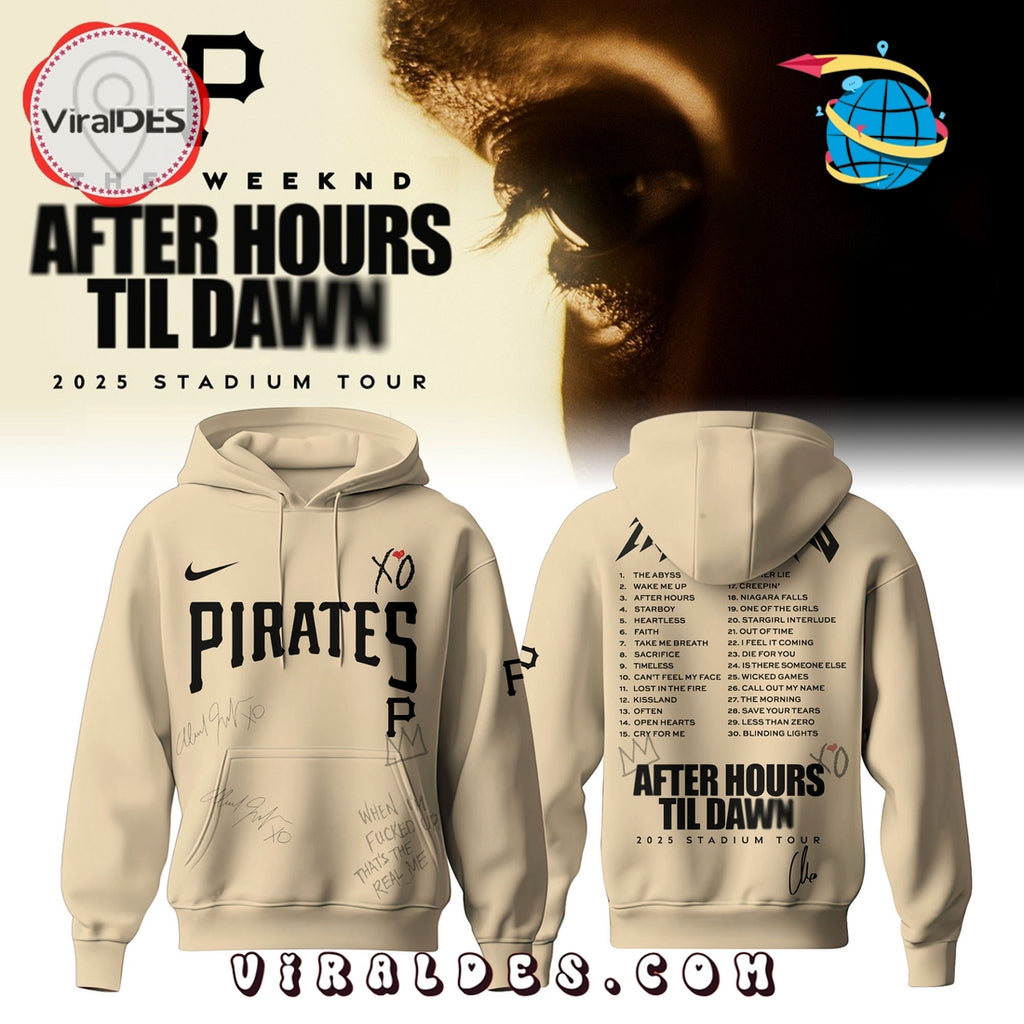 Pittsburgh Pirates x The Weeknd After Hours Til Dawn 2025 Hoodie