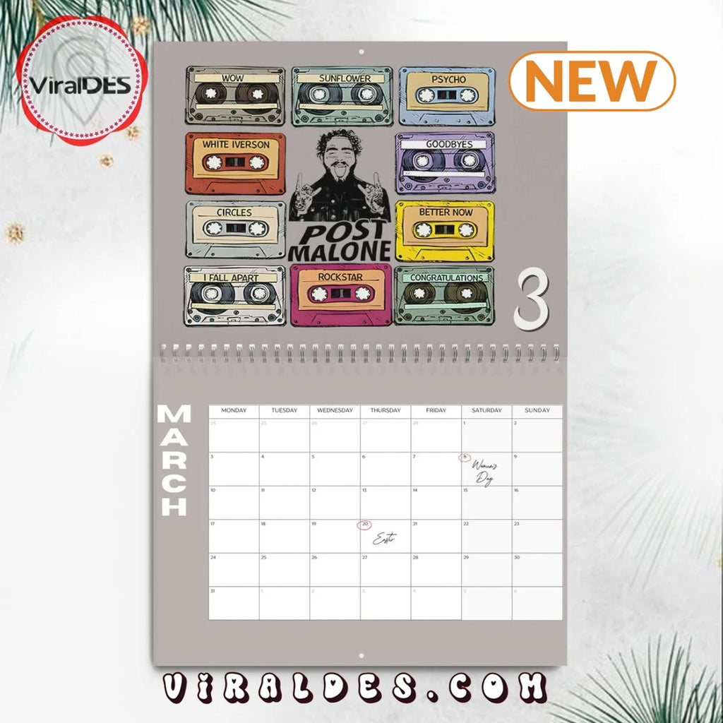 Post Malone 2025 Happy New Year Calendar