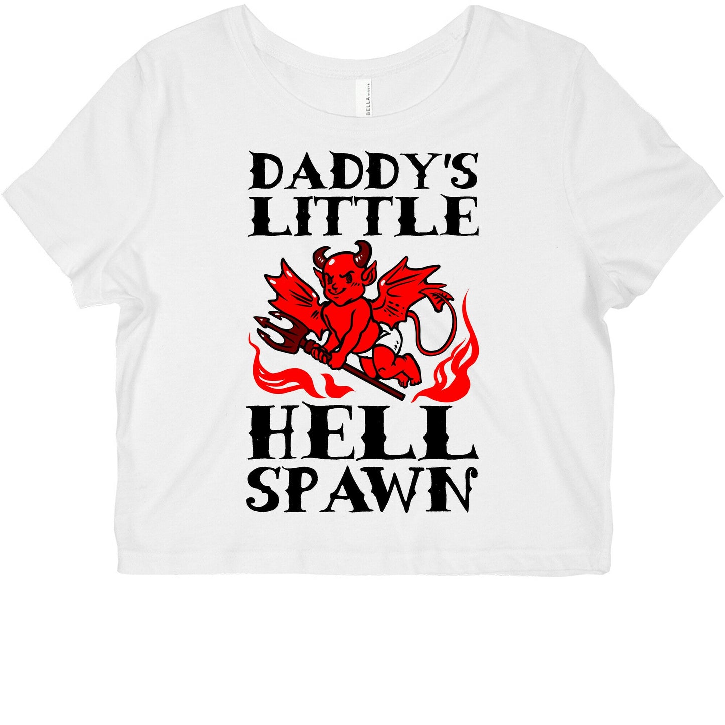 Daddy's Little Hellspawn Graphic Baby Tee