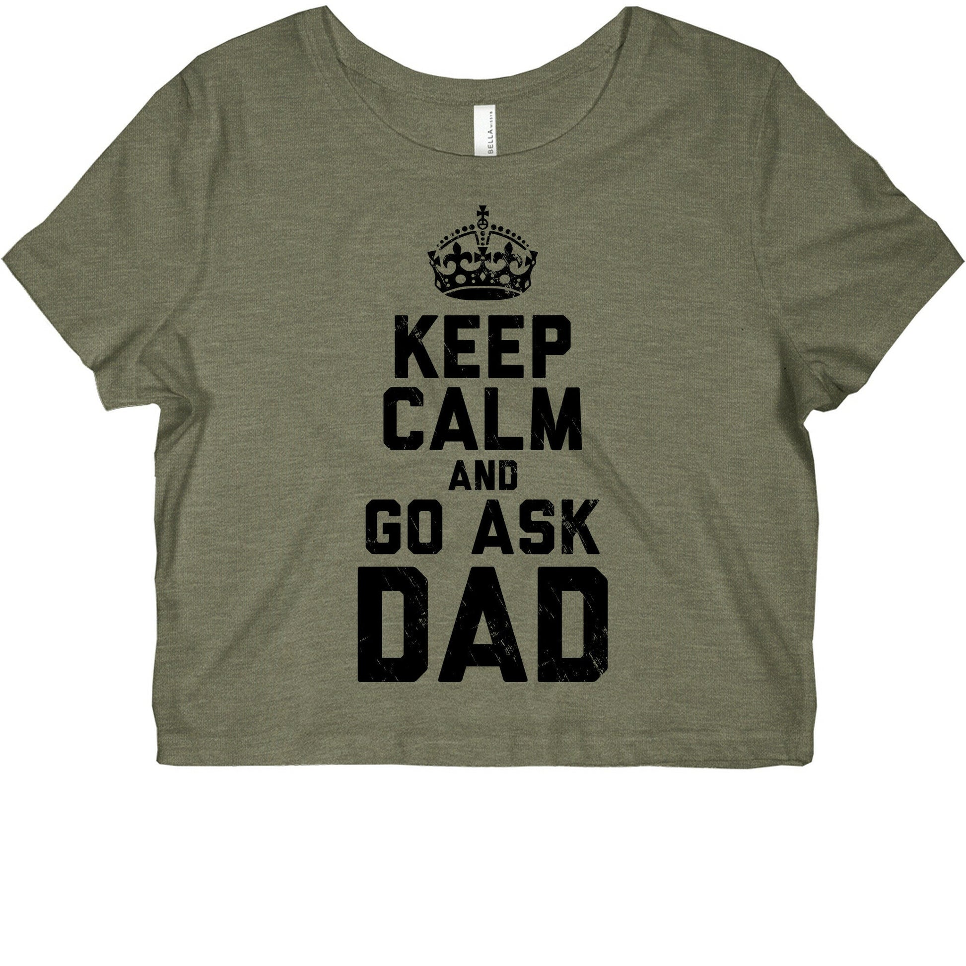 Keep Calm and Ask Dad Graphic Baby Tee