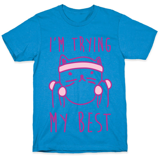 I'm Trying My Best Gym Cat T-Shirt