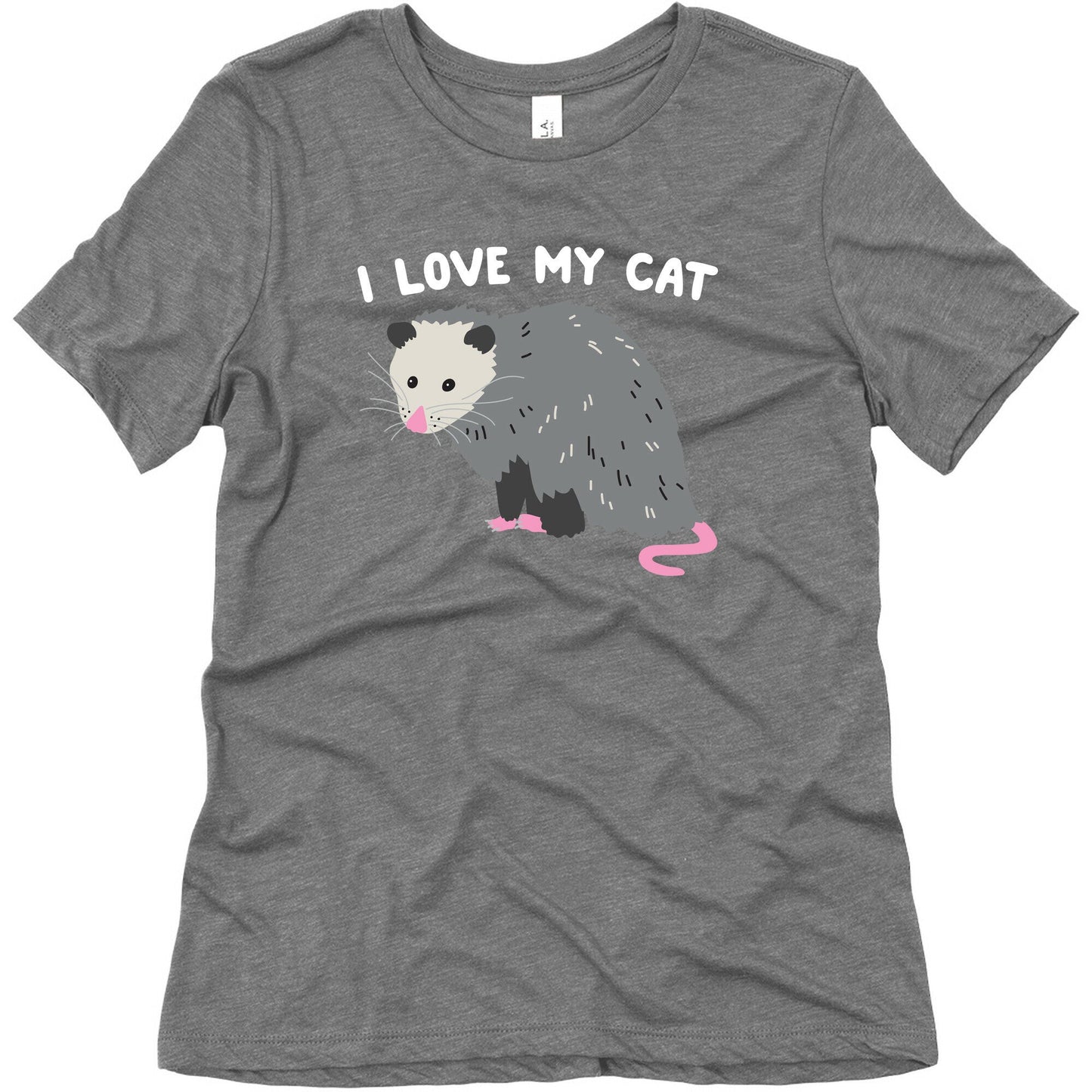 I Love My Cat Opossum Women's Triblend Tee
