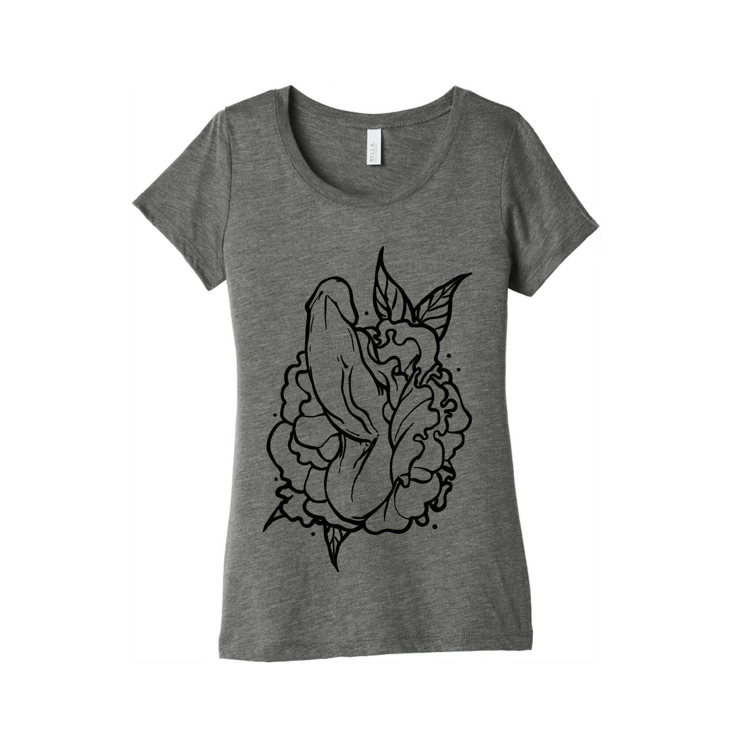 Floral Penis Women's Triblend Tee