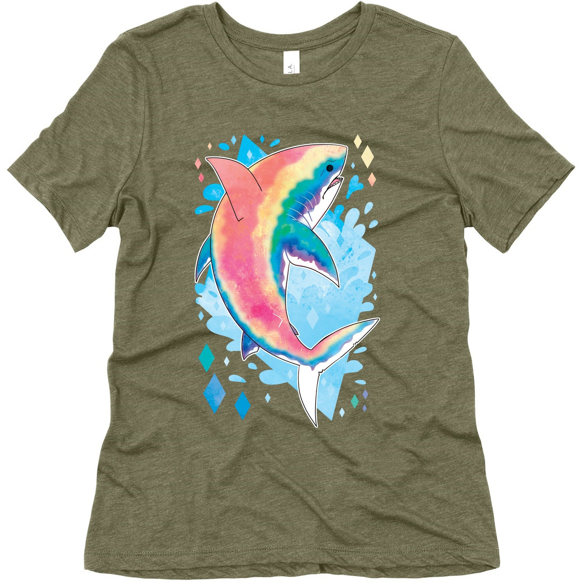 Pride Sharks: Gay Women's Triblend Tee