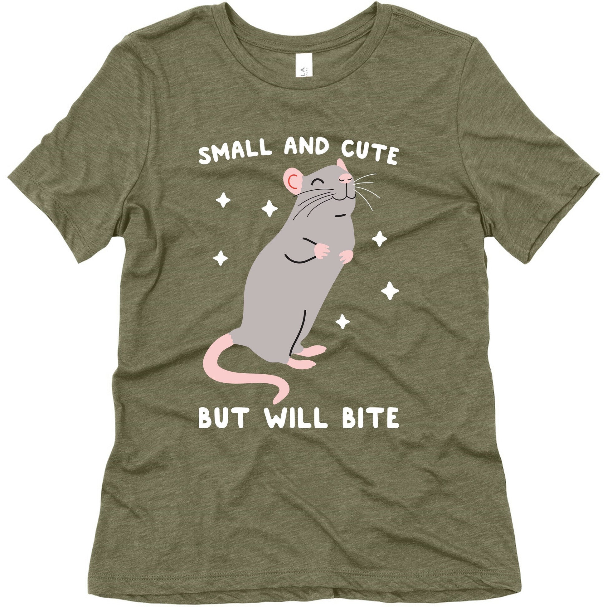 Small And Cute But Will Bite Rat Women's Triblend Tee