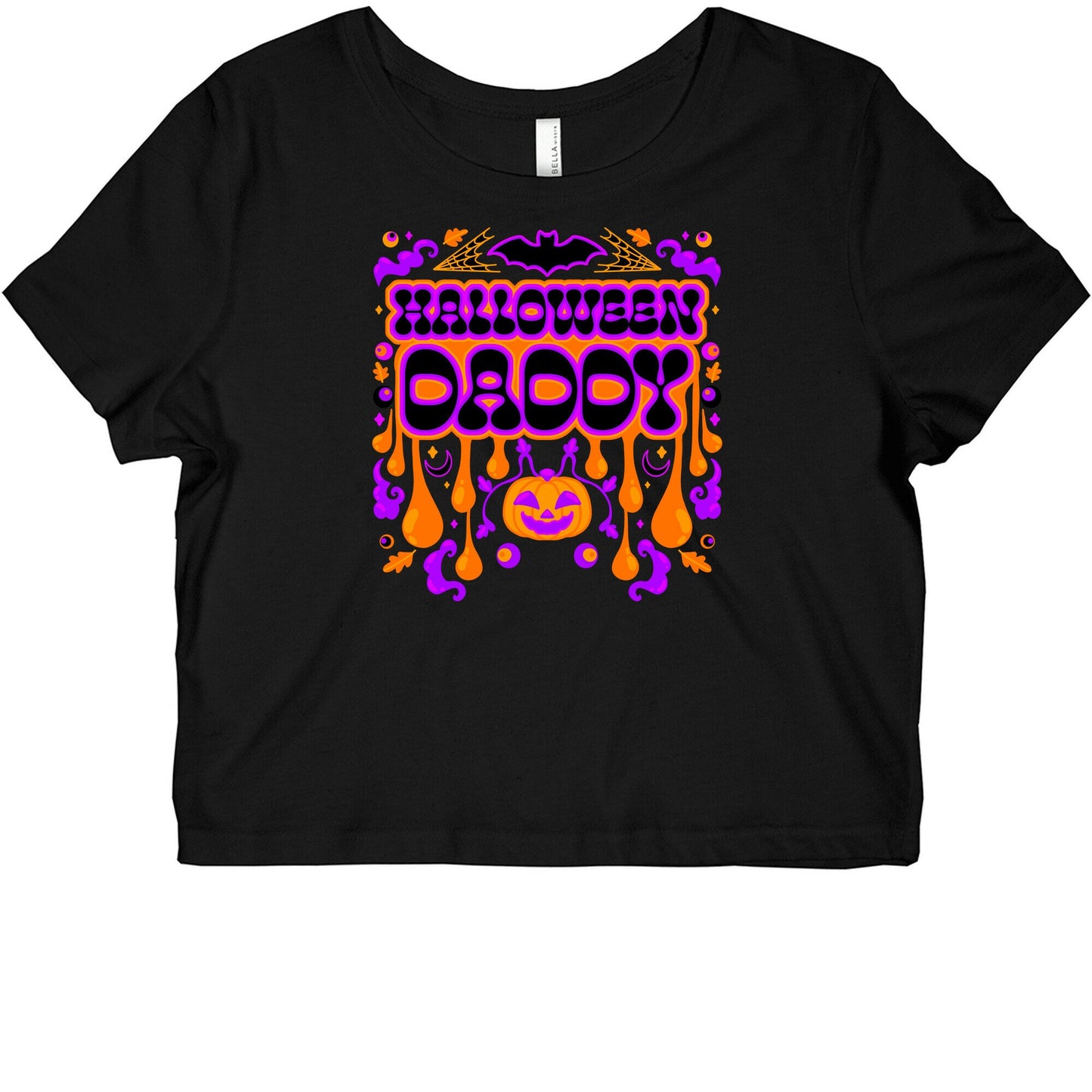 Retro Halloween Daddy Graphic Baby Tee