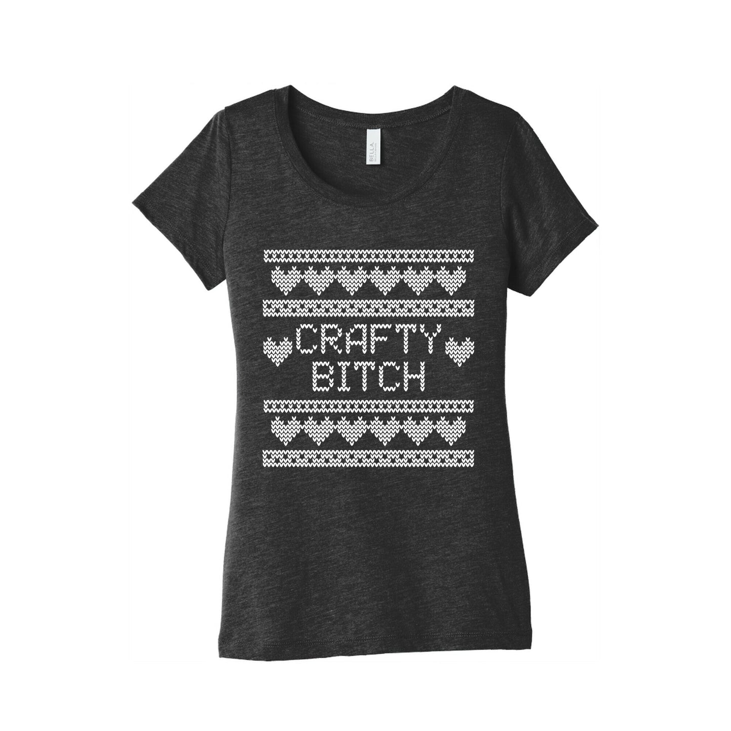 Crafty Bitch Knitting Pattern Women's Triblend Tee