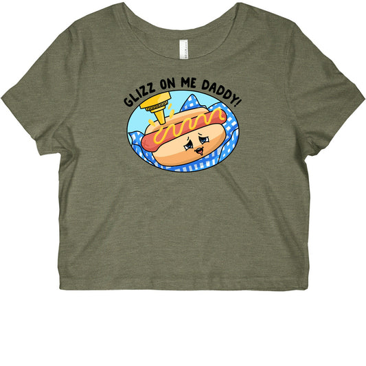 Glizz On Me Daddy Hot Dog Graphic Baby Tee