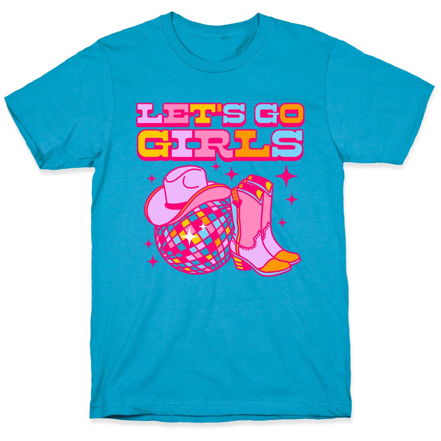 Let's Go Girls Cowgirl Disco Triblend Tee