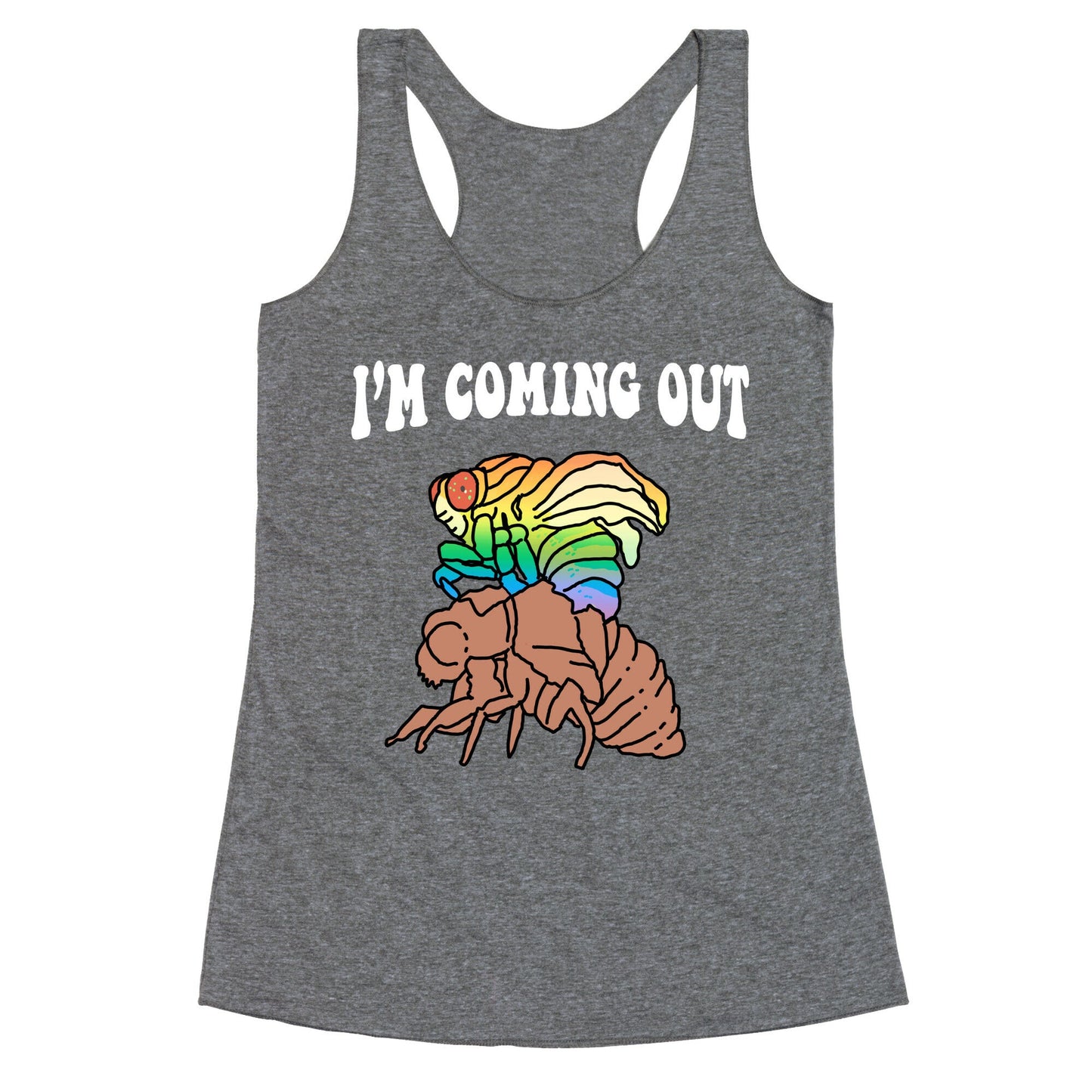 Im Coming Out  Racerback Tank