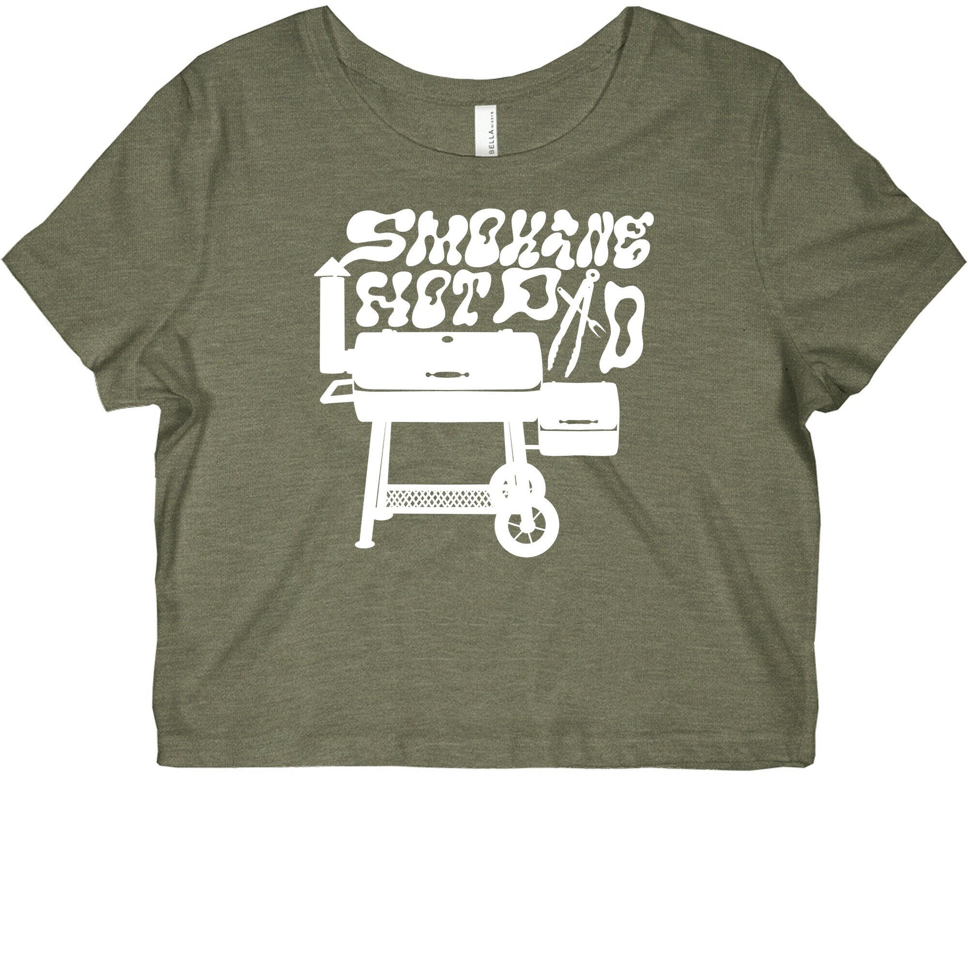Smoking Hot Dad Meat Smoker Graphic Baby Tee