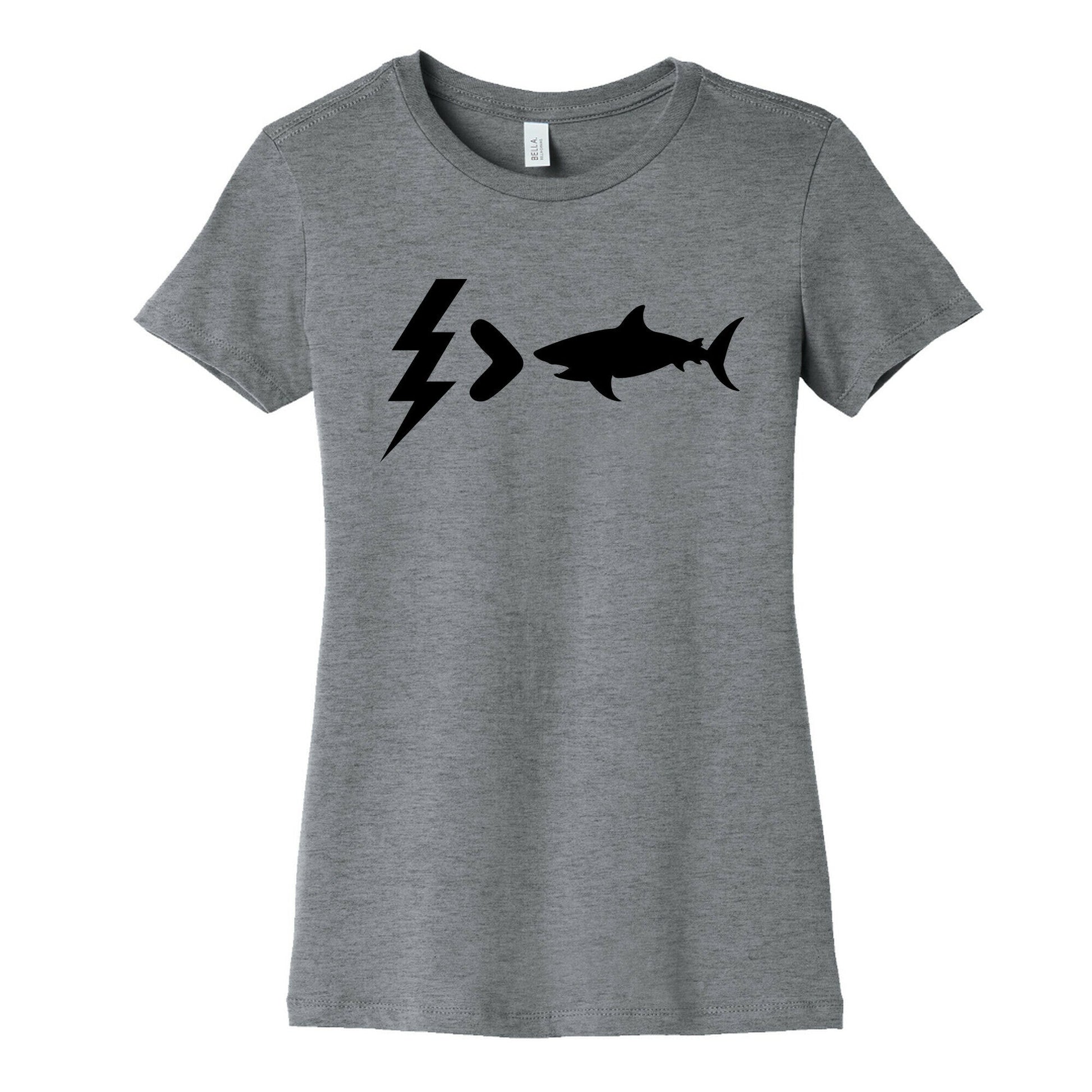 Electrocution Over Shark Trump Womens Cotton Tee