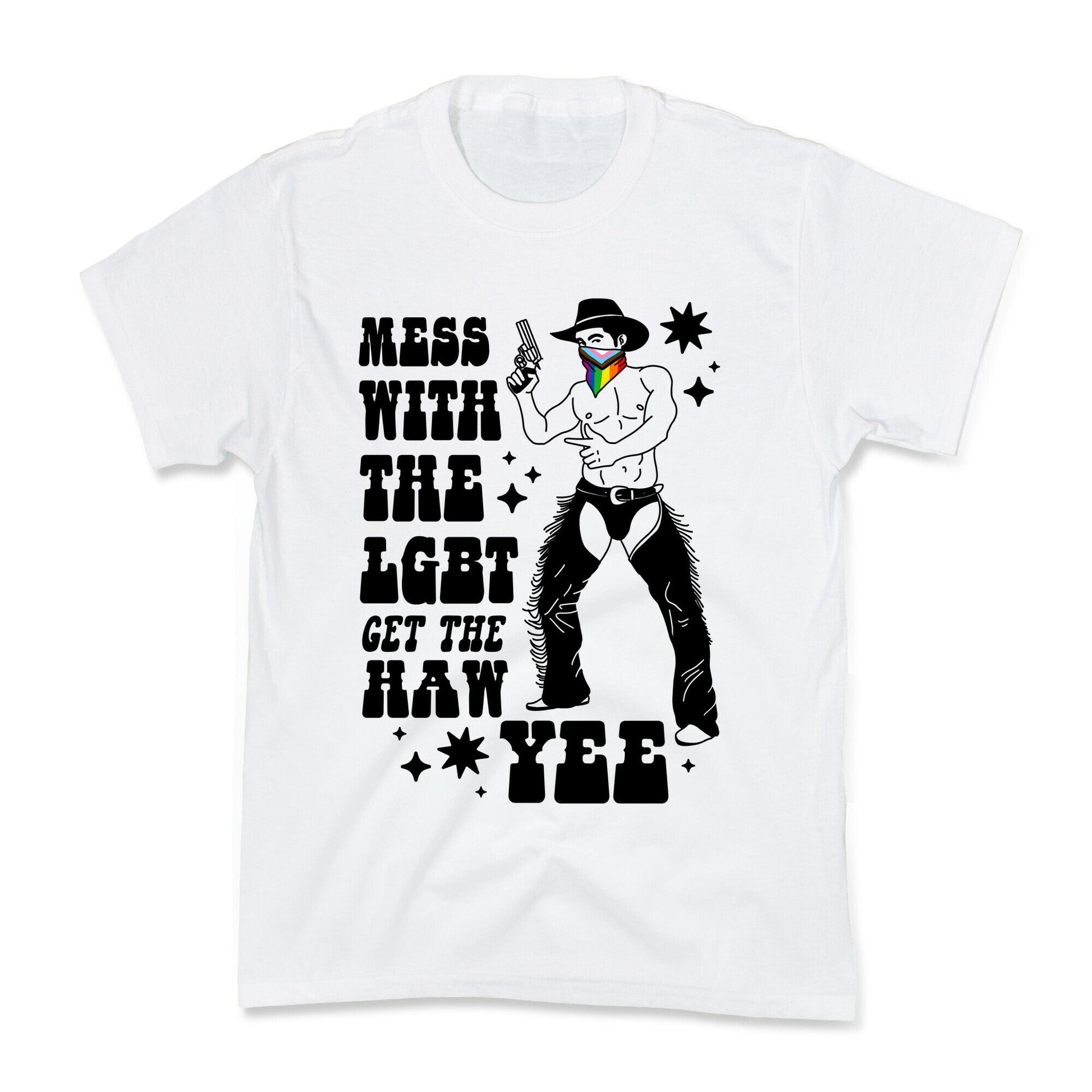 Mess With The LGBT Get The HAW YEE Kids Tee