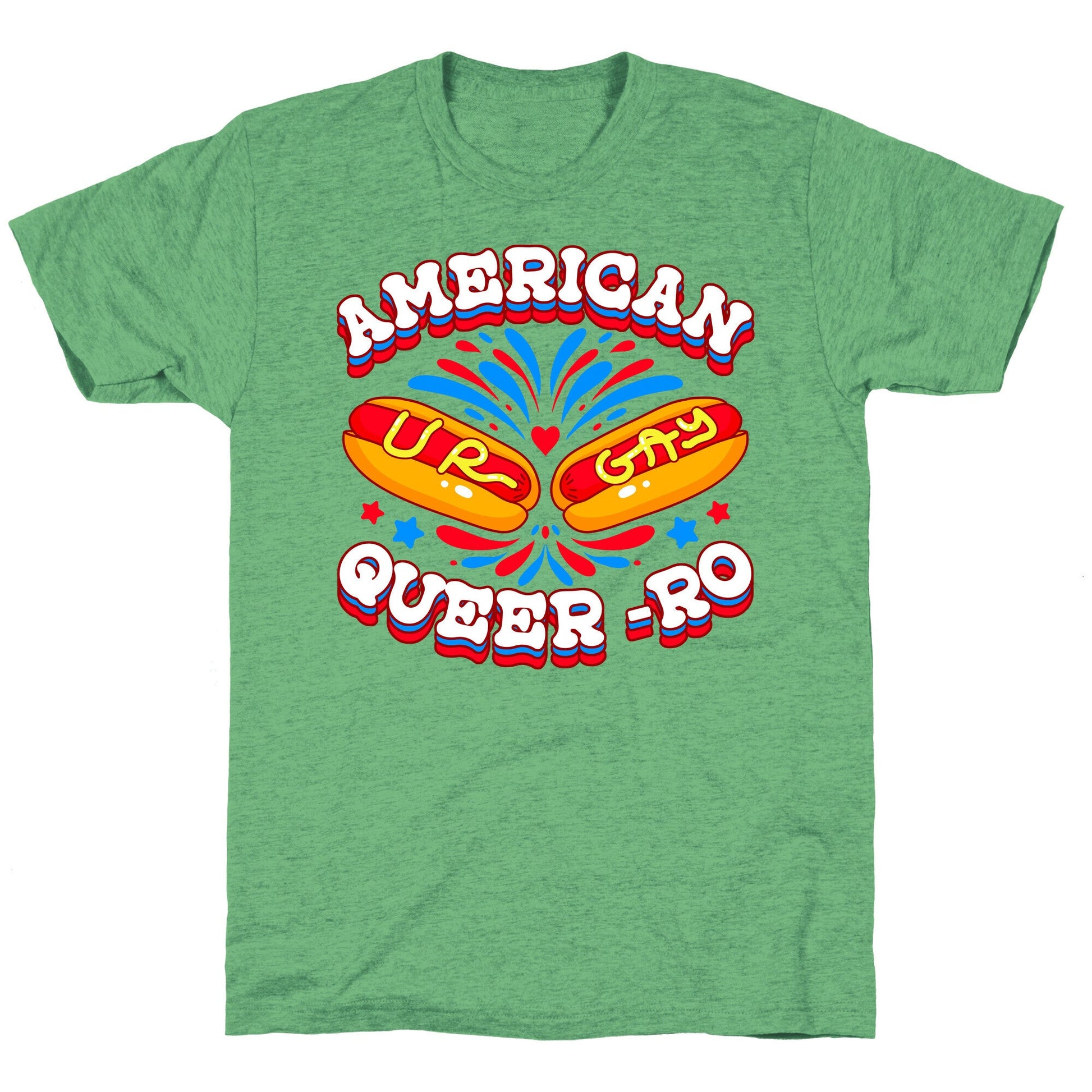 America Queer-Ro Unisex Triblend Tee