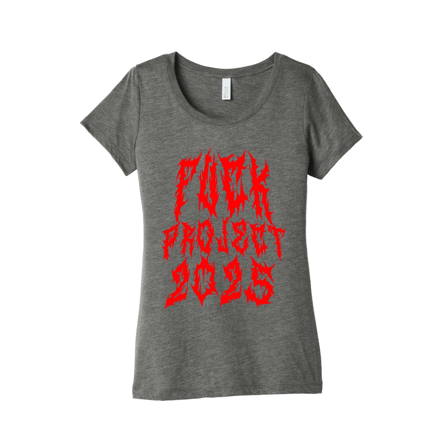 Fuck Project 2025 Womens Triblend Tee