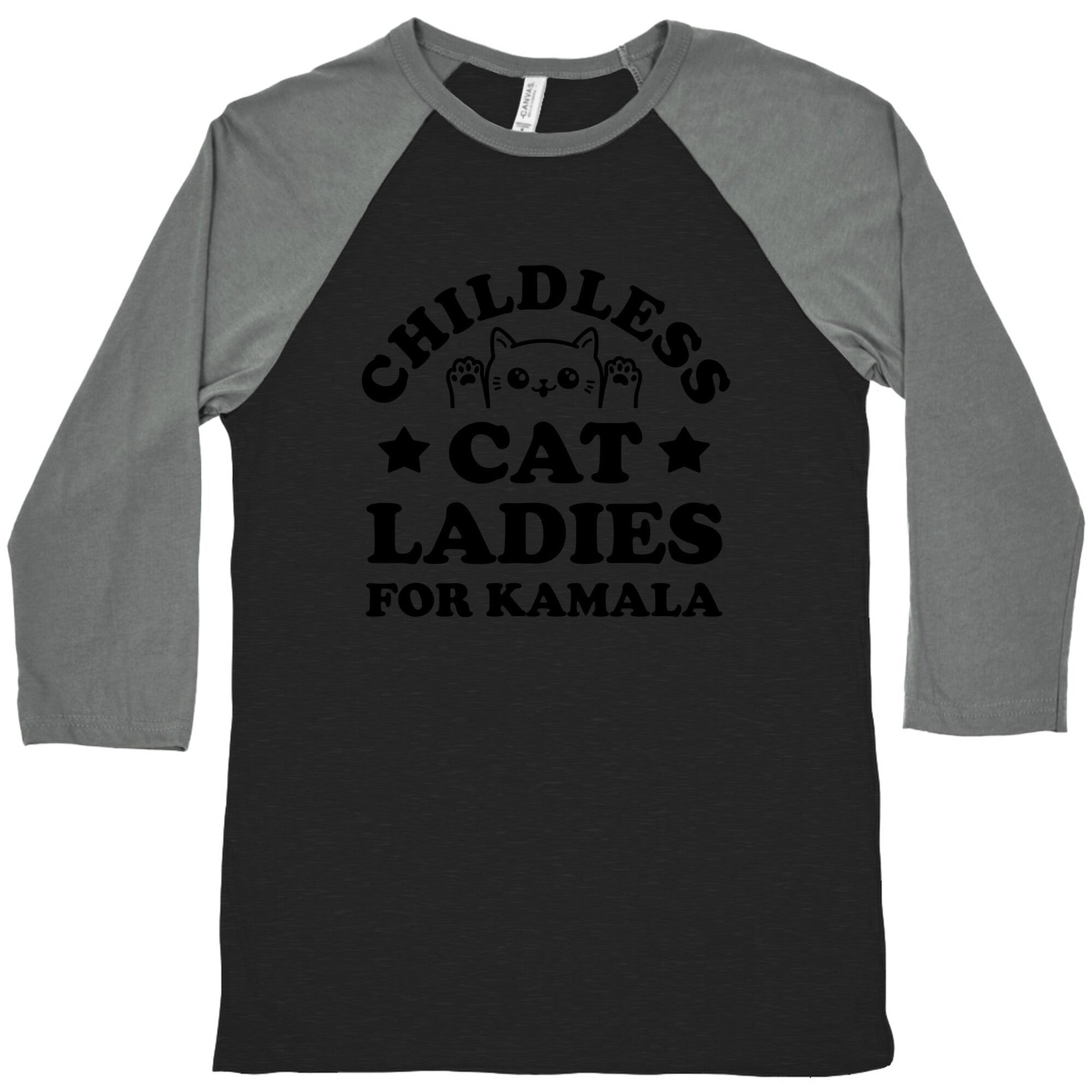 Childless Cat Ladies for Kamala Baseball Tee