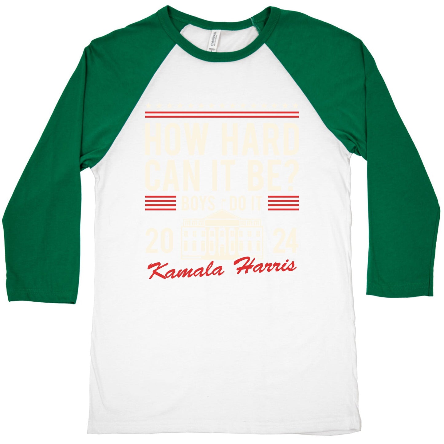 How Hard Can It Be? Kamala Harris 2024 Baseball Tee