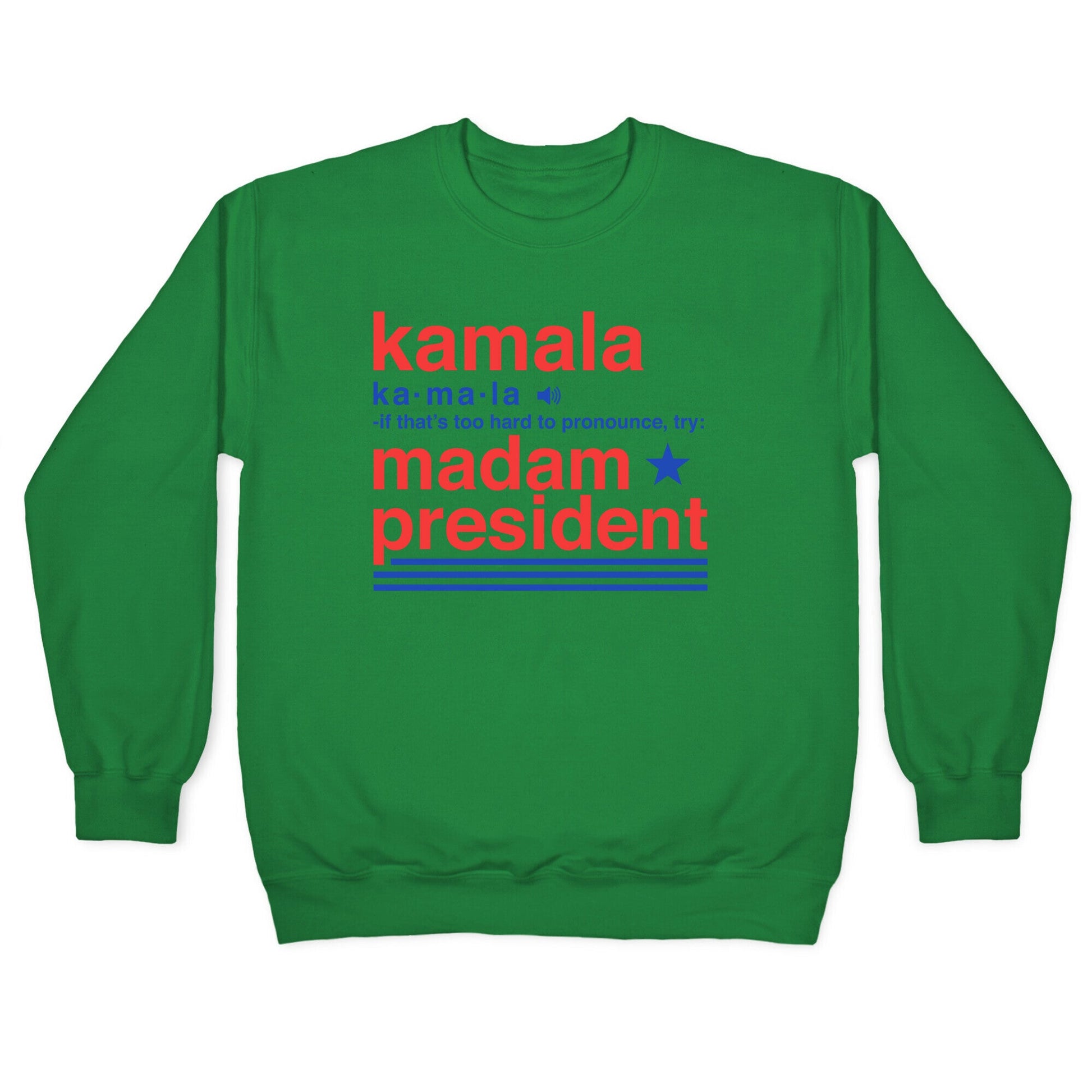 Kamala Harris Madam President Crewneck Sweatshirt