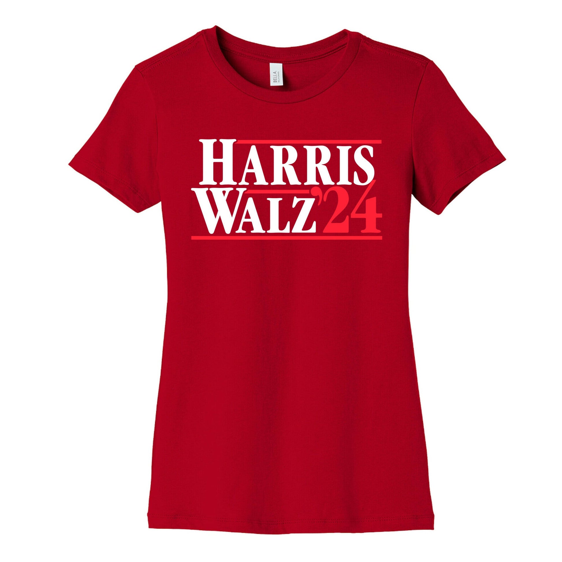 Harris Walz 2024 White Womens Cotton Tee