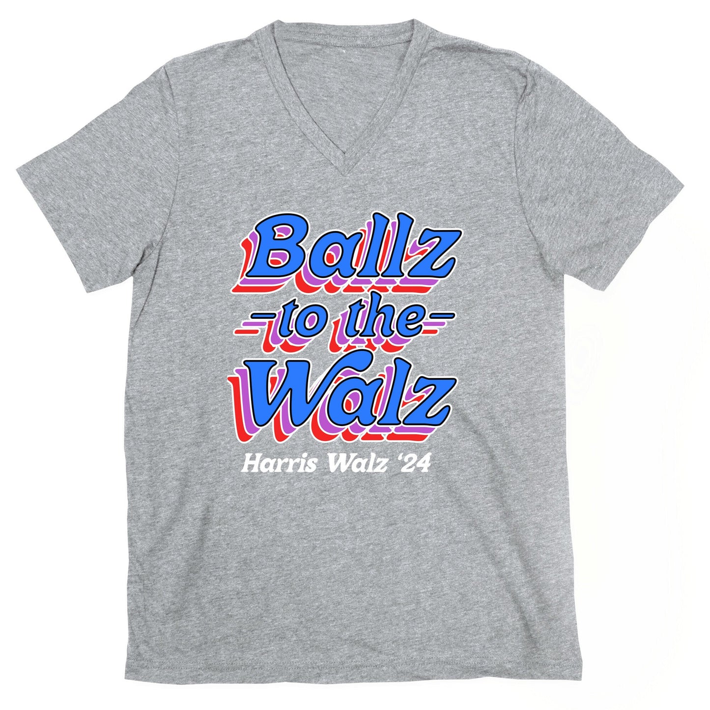 Ballz to the Walz (Harris Walz 2024) V-Neck
