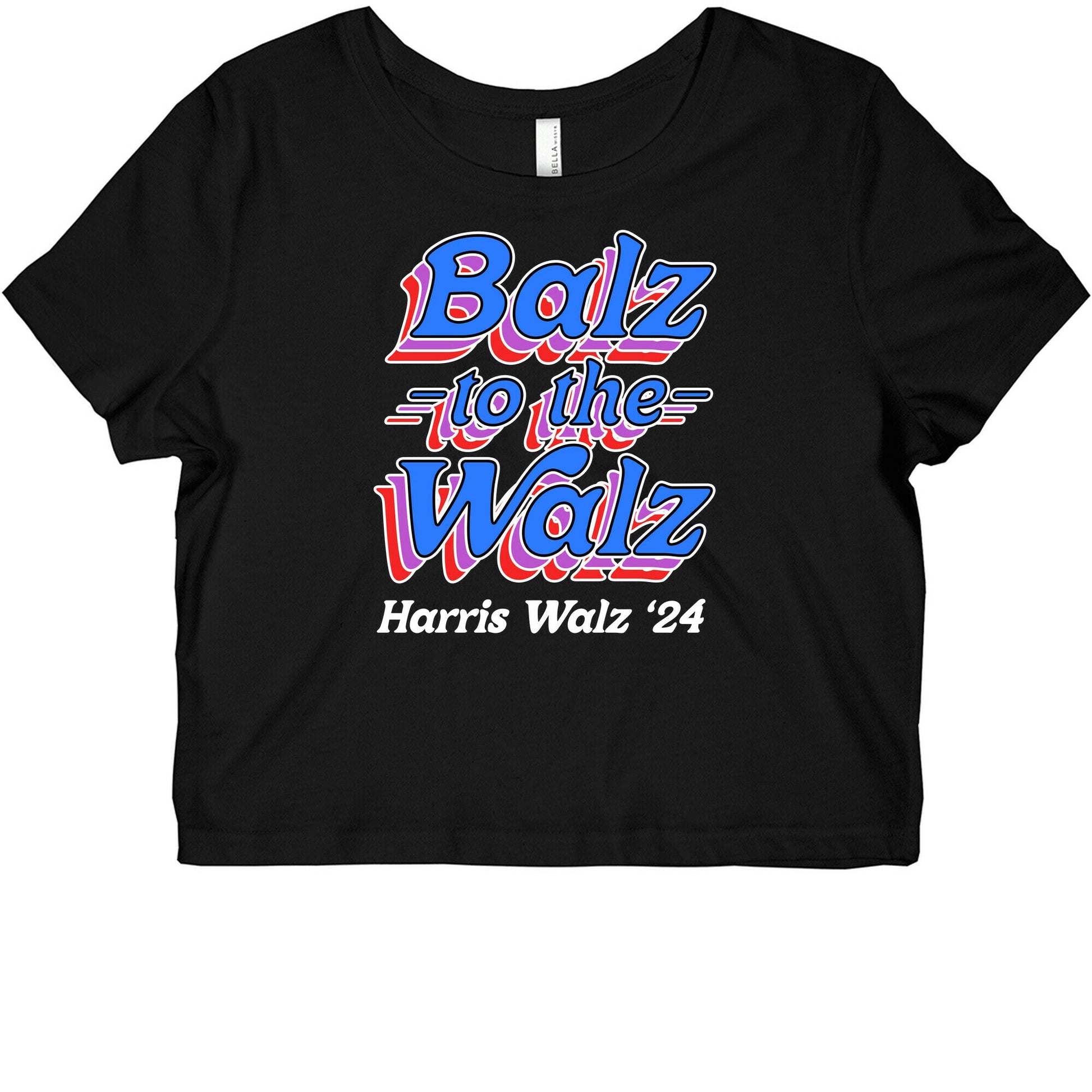 Balz to the Walz \(Harris Walz 2024\) Womens Slim Fit Triblend Tee