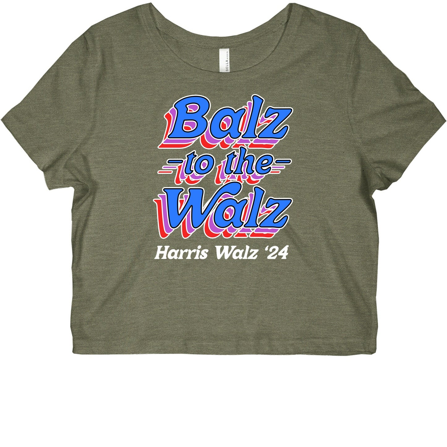 Balz to the Walz \(Harris Walz 2024\) Womens Slim Fit Triblend Tee