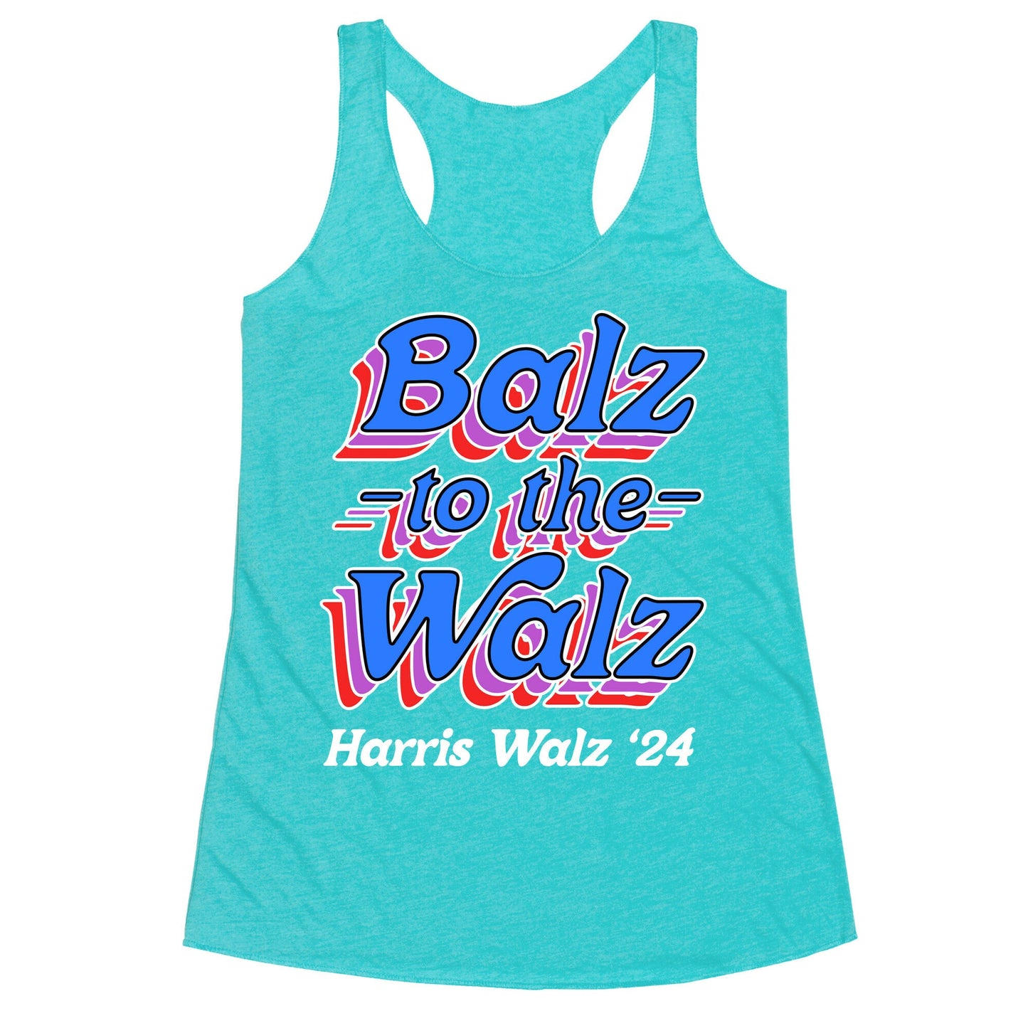 Balz to the Walz \(Harris Walz 2024\) Racerback Tank