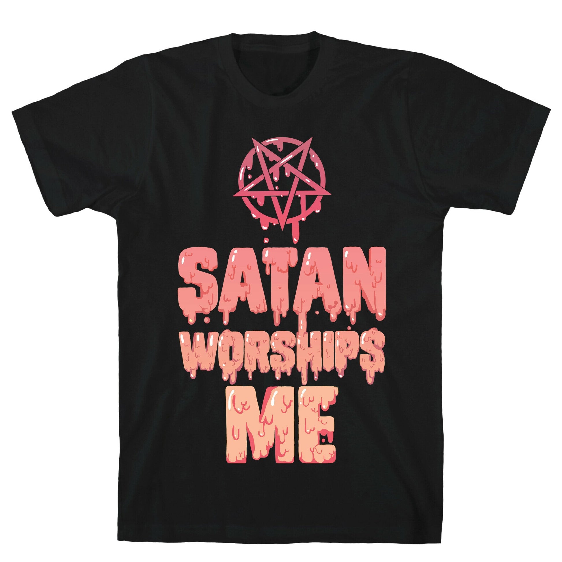 Satan Worships Me T-Shirt