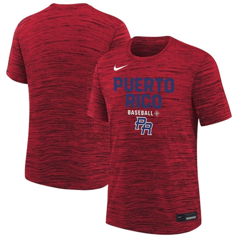 puerto rico baseball red 2026 world baseball classic velocity dri-fit t-shirt_[1]