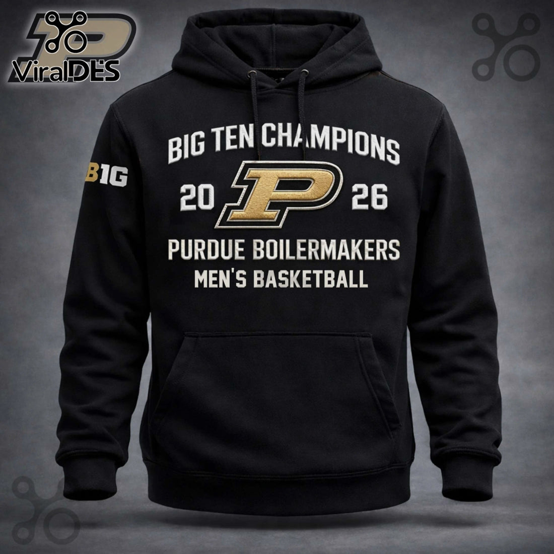 Purdue Boilermakers Big Ten Champions 2026 Men’s Basketball Hoodie