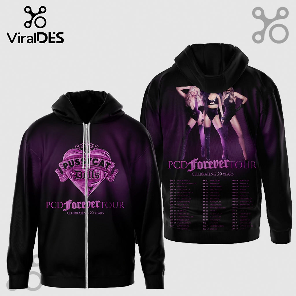 Pussycat Dolls PCD Forever Tour Celebrating 20 Years Graphic T-Shirt