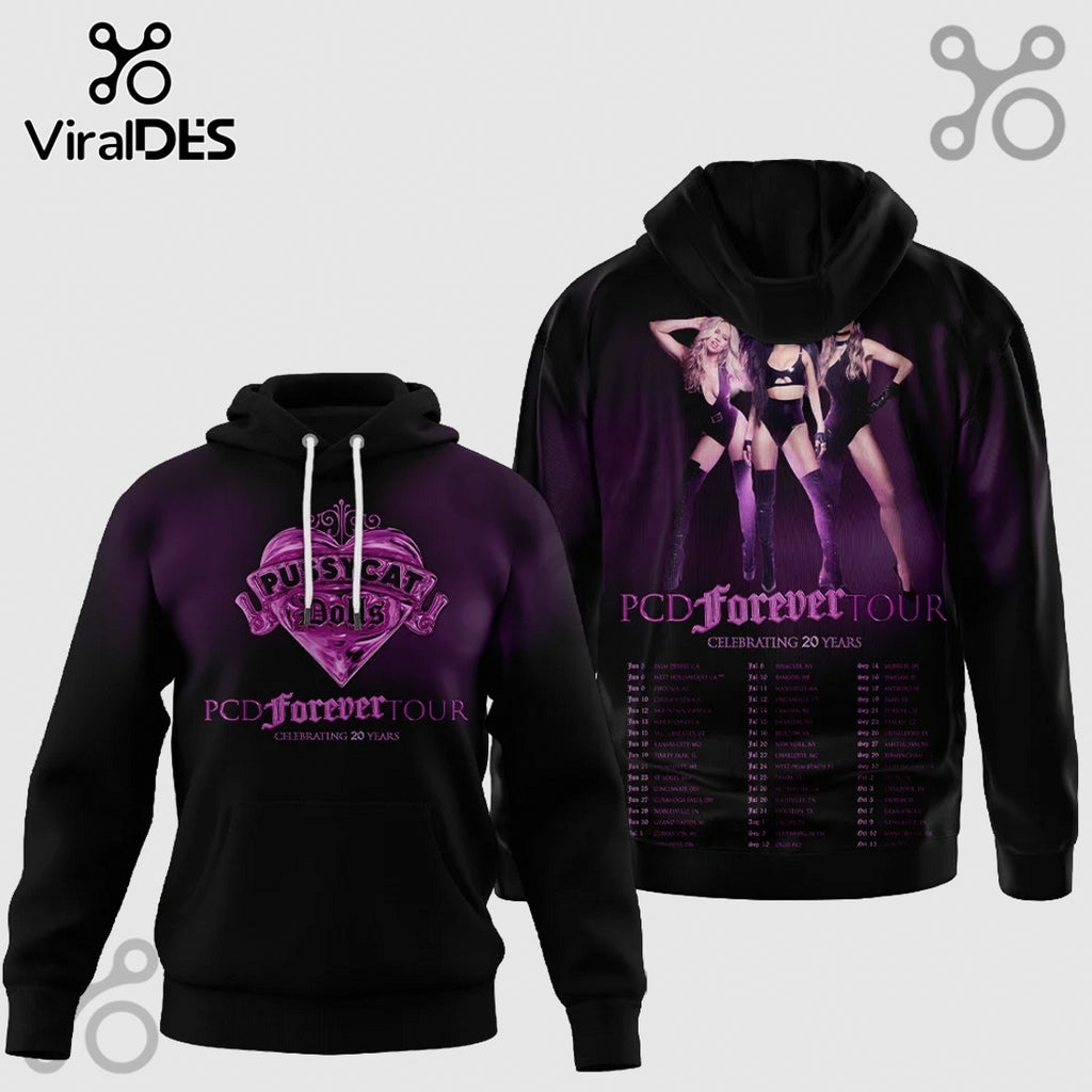 Pussycat Dolls PCD Forever Tour Celebrating 20 Years Graphic T-Shirt