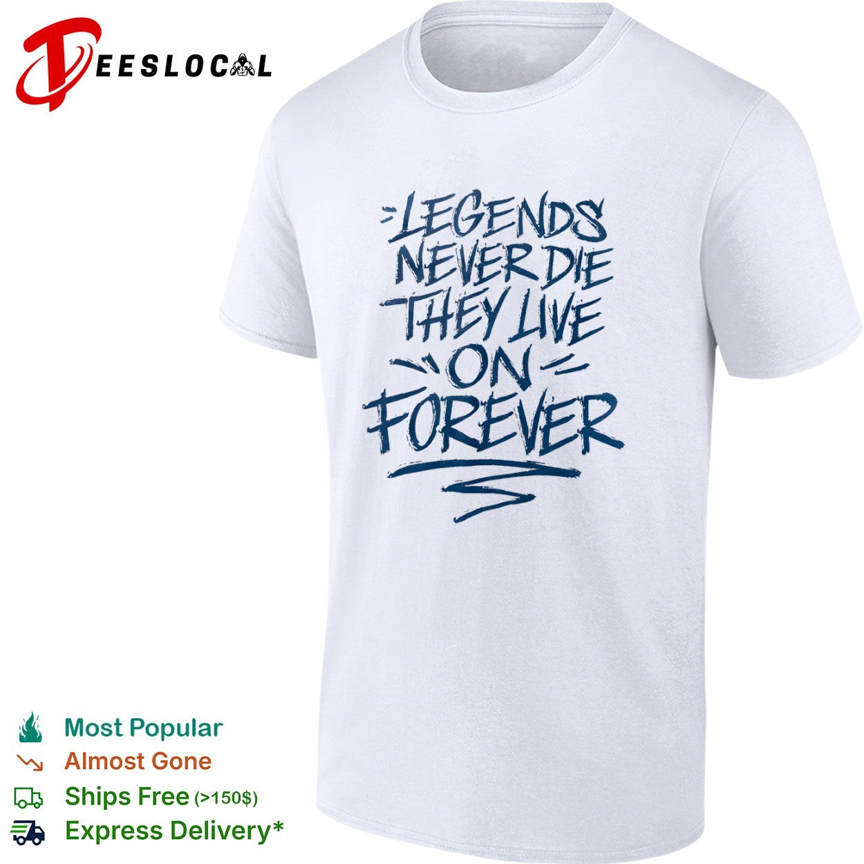 Legends Never Die They Live on Forever shirt