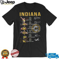 Indiana Pacers Team Players Signatures Basketball T Shirt