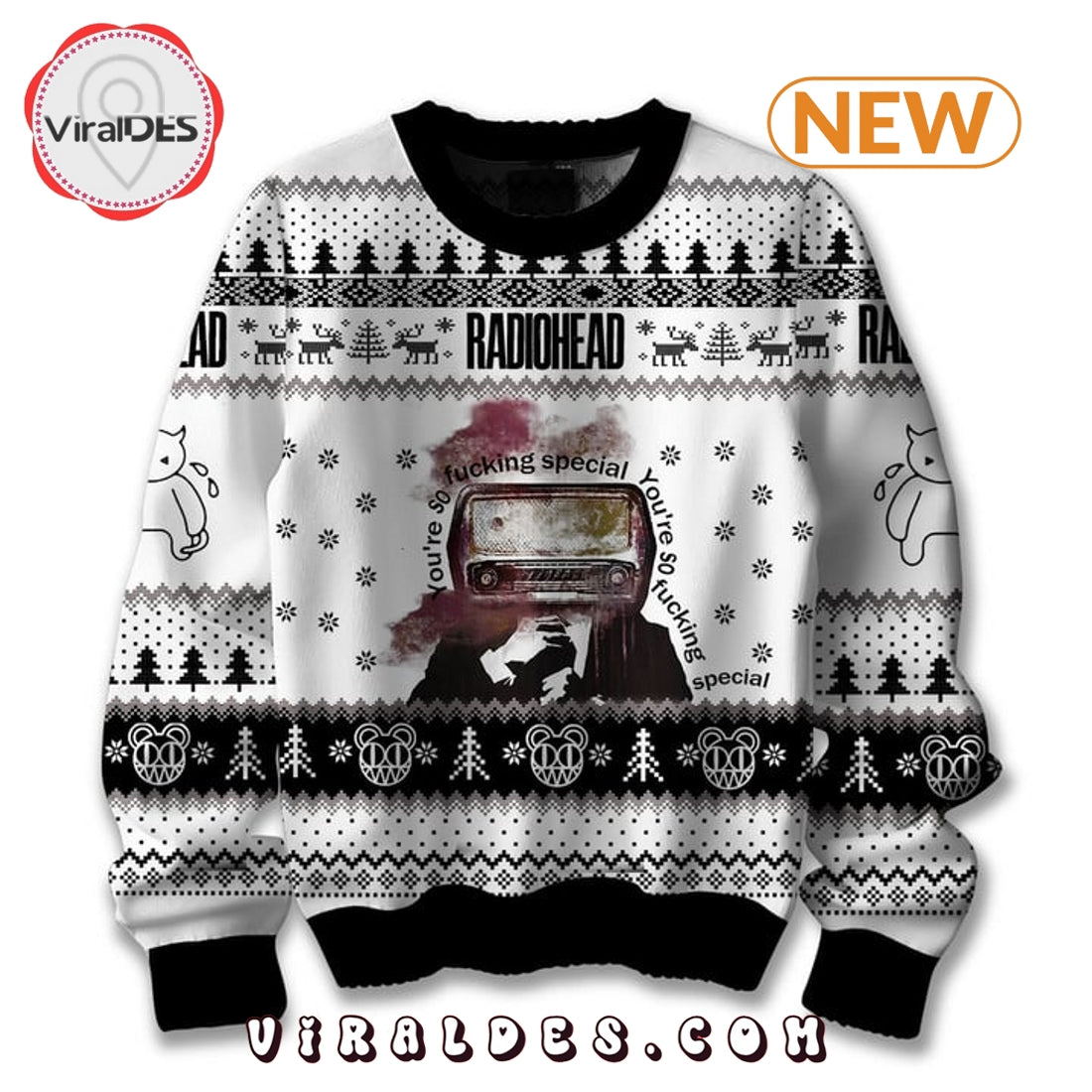 Radiohead Band Christmas Ugly Sweater