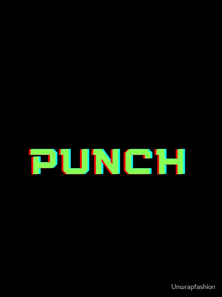 Retro Glitch PUNCH by Unwrapfashion