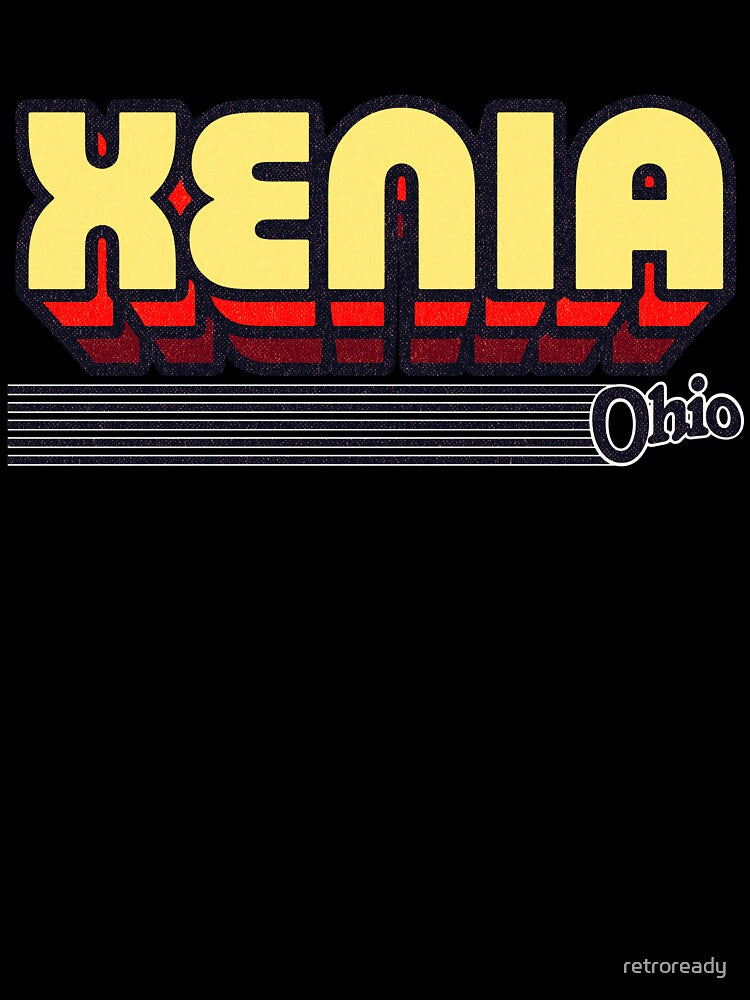 Xenia, Ohio | Retro Stripes by retroready