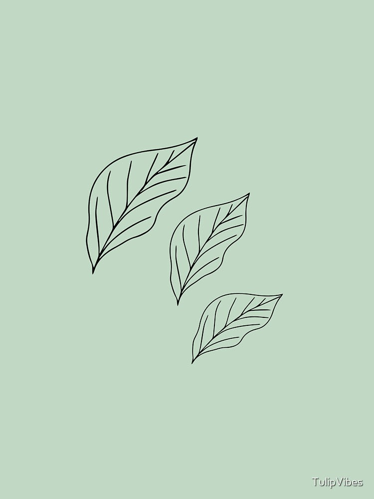 Leaf Cluster Flow iPhone Case – Modern Minimalist Nature Design by TulipVibes