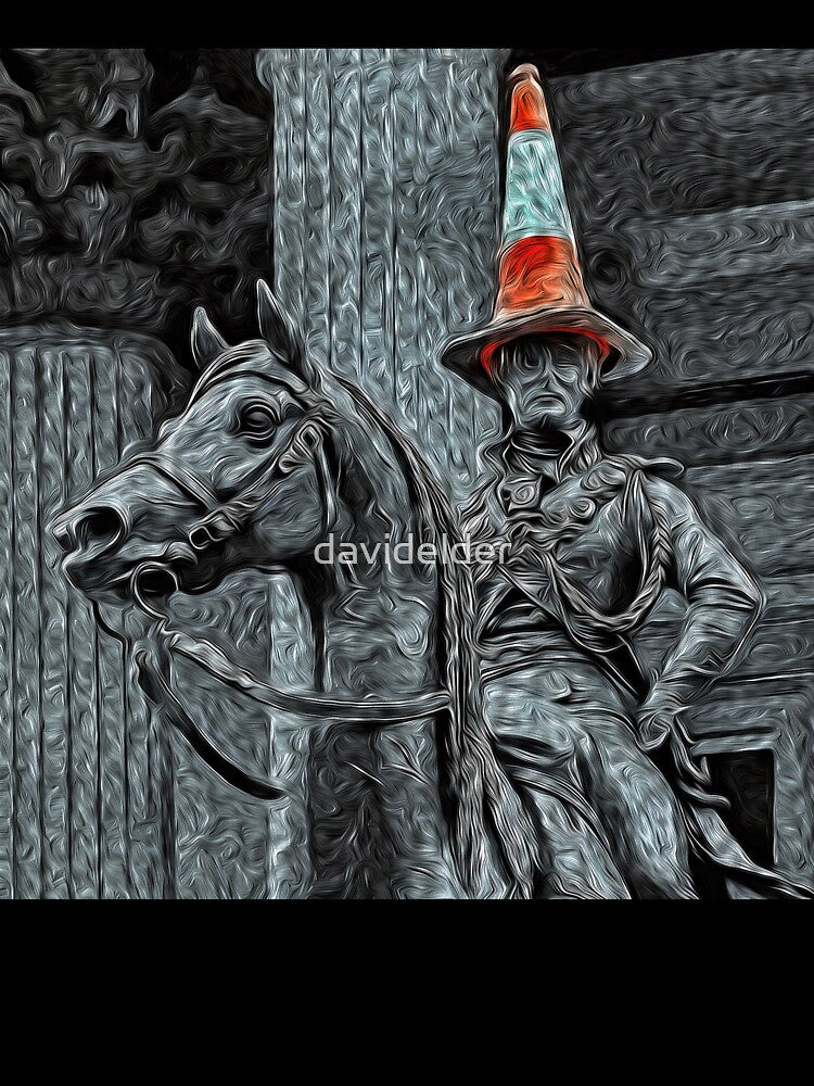 Glasgow's Duke of Wellington Digital Art. by davidelder