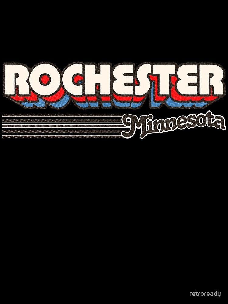 Rochester, Minnesota | Retro Stripes by retroready