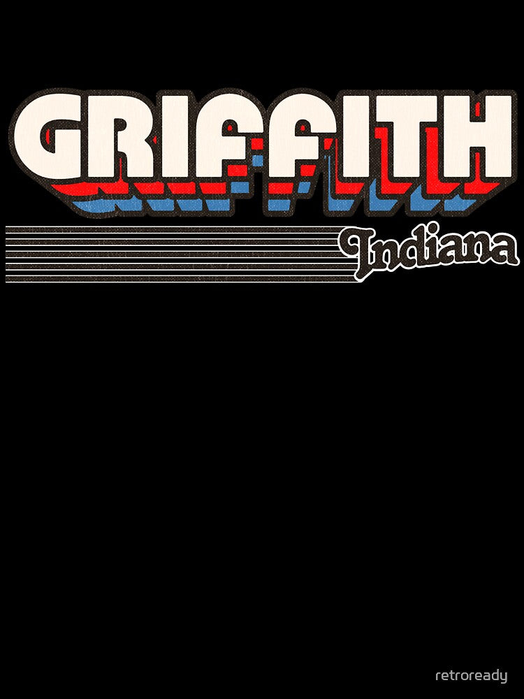 Griffith, Indiana | Retro Stripes by retroready